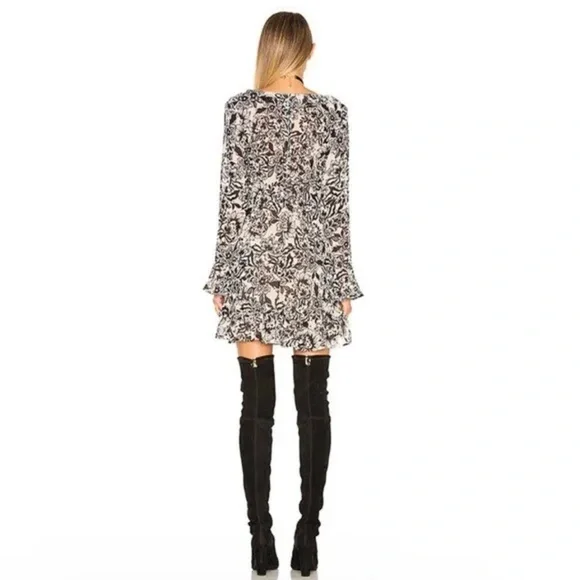 For Love and Lemons Gracie Mini Dress Cream Floral - Picture 4 of 10